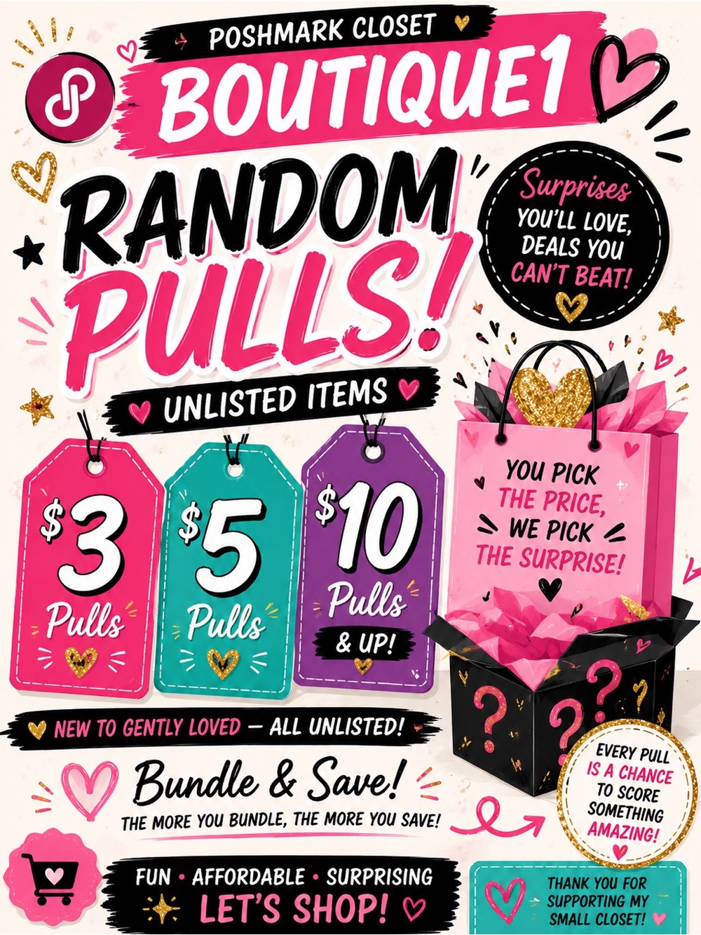 Random Pulls NWT and gently used